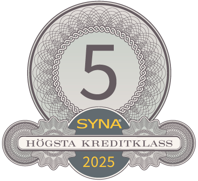 Sigillet är utfärdat av AB Syna www.syna.se